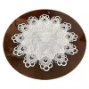 China wholesale beautiful Round  Lace Placemat Table Cup Mat