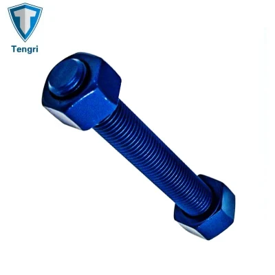 China Wholesale High Quality Threaded Rods with Nuts Threaded Bars Stud Bolt Carbon Steel Bolts and Nuts