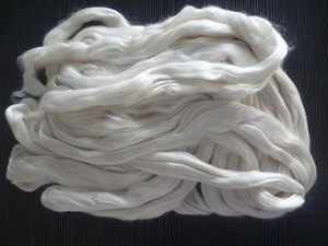 Chinese 100% Mulberry Silk Fiber White A1