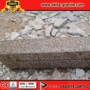 Chinese red granite kerbstone with good quality