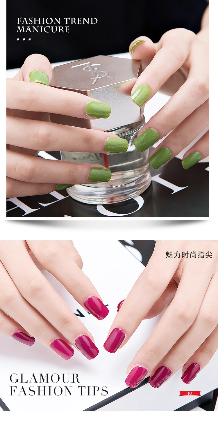 Chinese supplier new fashion UV gel individual packaging bottle colorful nail polish for nail shop