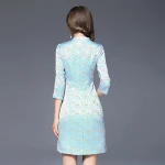 chinese traditional costumes style women tight bodycon dress elegant  suit  girls dress  party wear casual  ladys dresses