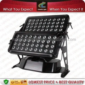 City lights DMX512 wireless heater with radio and led city color light