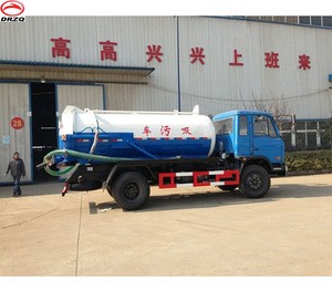 city sanitation Waste water truck water tank and sewer tank 10cbm suction sewage tank truck
