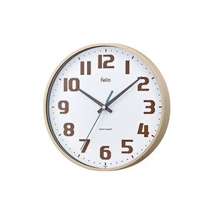 Classic glass wall clock round wholesale from Japan