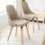 Import Classic modern design plastic dining chair with wooden base Pyramid chair from China