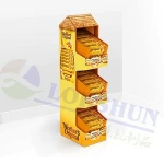 CMYK Printing Corrugated Cardboard Display, Pop display stand, paper display Rack