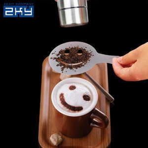 Coffee Accessories Barista Art Stencils Plastic Latte Cappuccino Custom Coffee Template Stencils