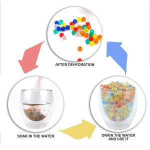 colorful magic water ball bio gel water beads decorative vase fillers free sample supply