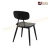 Import Commercial Furniture Black Metal Frame Plywood Seat Chair Steel Antique Coffee Shop Bistro Chair from China