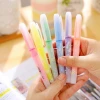 Competitive price 6 colors fiber nib unique erasable scented highlighter marker pen