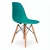 Import Competitive wholesale polypropylene top wood wooden solid steel metal cross leg silla de comedor chaise plastic dining chair from China