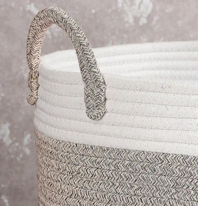 Cotton Rope Decorative Baskets cotton laundry basket liner