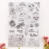 Craft stamps clear custom silicone stamp manufacture for scrapbooking
