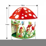 Creative mushroom design kids play house indoor children play tent outdoor foldable dome camping tent