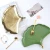 Import Creative Nordic Coffee Table Home Decoration Green Gold Ginkgo Leaf Ceramic Storage Tray from China