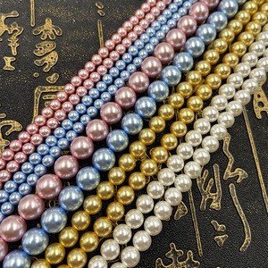 crystal pearl swar ovski bead round small bead glass pearls bulk for handcraft