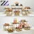 Cupcake decorate food dessert display set black square oblong gold cake stand wedding event decoration pastry tools cakes stands