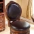 Import Custom American vintage style rotating solid wood and leather bar chairs from China