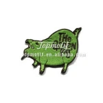 Custom cartoon patches embroidered pig iron on cloth patches