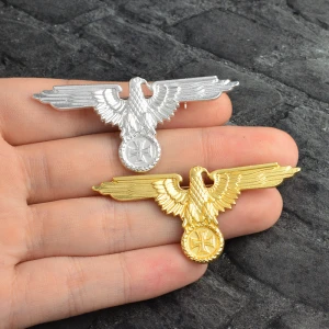 Custom design russian military antique gold pin badge folk crafts