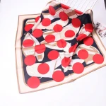 custom designs company price 24 colors digital women ladies square silk scarves