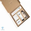 Custom eco friendly skin care products packing shipping box with corrugated insert