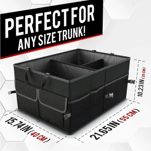 Custom Foldable Compact Sturdy Car Storage Box Trunk Organizer