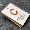 Custom garment product hang tags clothing brand paper tag