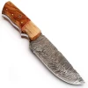 Custom Handmade Damascus steel hunting knife Fixed Blade Full tang Outdoor Knife Camping Knife