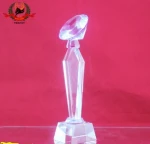Custom K9 Crystal Diamond Trophy Crystal Crafts