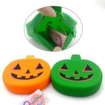 Custom kids children pen pencil case holder bag silicone pouch with zipper