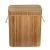 Import Custom Logo Bamboo Dirty Clothes Storage Basket With Lid Liner and Handles  Laundry Hamper from China