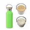 Custom logo stainless steel double wall vacuum swelling water bottle/sports vacuum sublimation gym bottle with steel lid