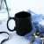 Import Custom logo sublimation printed solid color blank 11oz matte black ceramic coffee mug from China