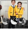 Custom make knit school cardigan kids school uniform sweater design plus size pure color teacher cardigan uniforms