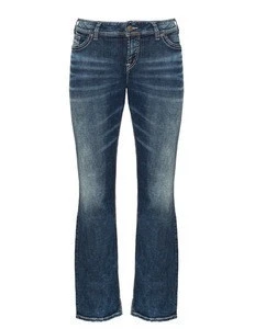Custom Name Brand Soft Stretch Fashion Straight BOOTCUT PATCH POCKET JEANS For Women Girls