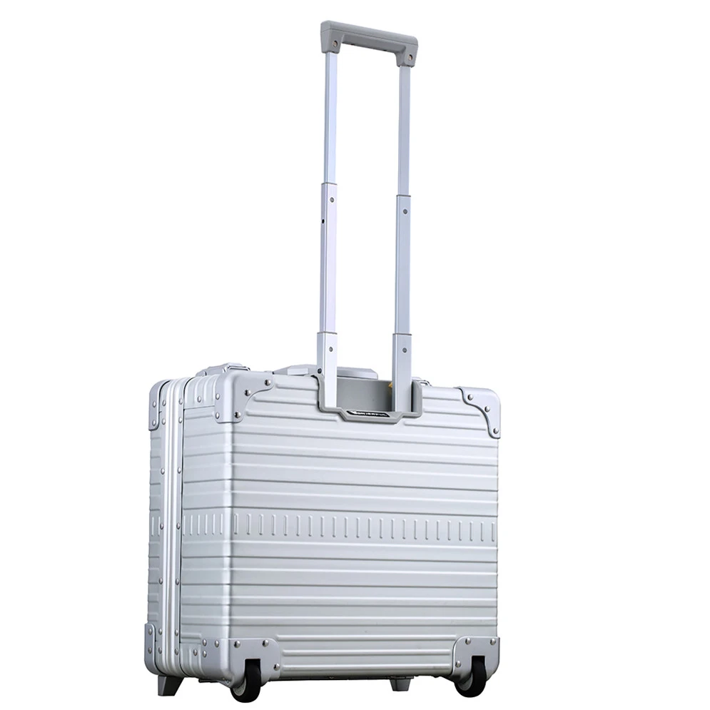 Custom OEM Sliver Aluminum Attache Heavy Duty Case Professional aluminum laptop hard  portable briefcase Carrying Case