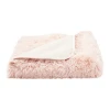 Custom Polyester Warm Faux Fur Luxury Bed Blanket Throw Queen Size