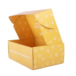 Custom Printed Color Corrugated Shipping Box with Fancy Design
