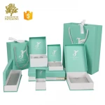 Custom Size Gift Packaging Jewelry Paper box and Paper bag With Logo
