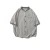 Import custom Striped cotton breathable short-sleeved baseball shirt male Japanese retro hip-hop oversize loose baseball jersey jacket from China