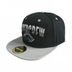 Custom Supercrew 6 Panel Flat Peak Embroidered Baseball Cap Snapback
