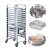 Import Custom tray carts Best quality assembling flat type stainless steel 201 bakery tray trolley from China