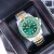 Import Customizable logo diving couples watch with custom dial, waterproof wristband, stainless steel, new high-end diving gold watch. from China