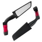 Customized Aluminum Alloy Motorcycle Accessories Adjustable Motorbike Wing Mirror Motorcycle Side Rear view Reversing Mirrors