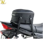 Customized Black Motorcycle Tail Bag, Travel Sport Motorcycle Saddle Bags