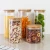 Import customized high borosilicate glass kitchen spice storage jar with bammboo lid from China