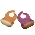 Customized Infant Babador Waterproof Productos Baby Kids Bandana Bavaglini Food Feeding Baberos Silicone Baby Bib with Catcher