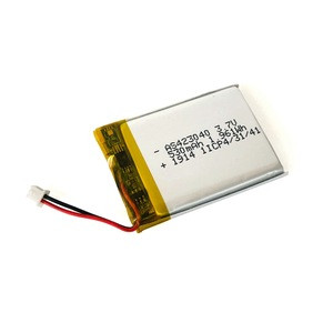 Customized KC approved small rechargeable battery 423040 3.7v 500mah with pcb ntc wire